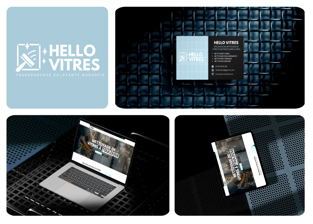 PORFOLIO Création site vitrine nettoyeur de vitres à toulouse