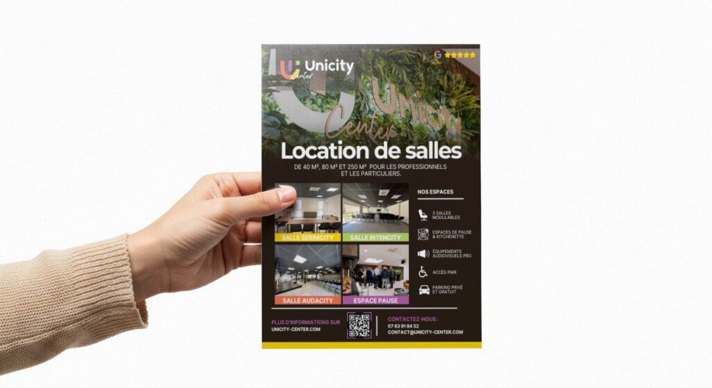 design flyer marketing moderne