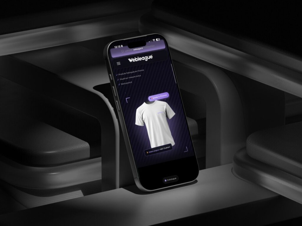Personnalisation de vêtements et accessoires Webleague