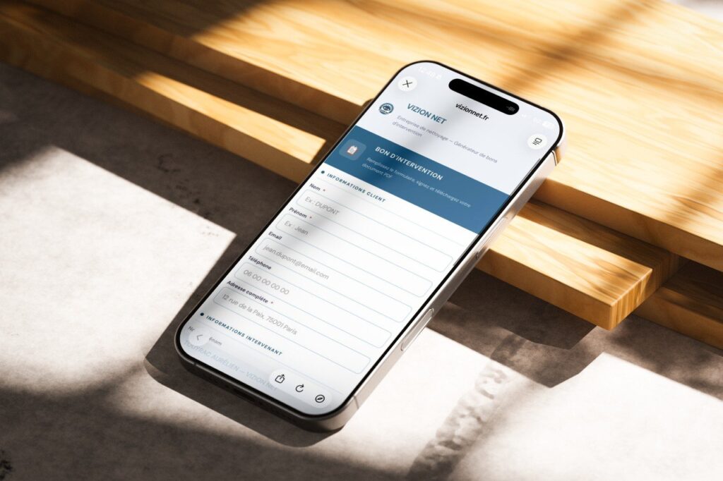 Logiciel bon d’intervention en ligne Webleague