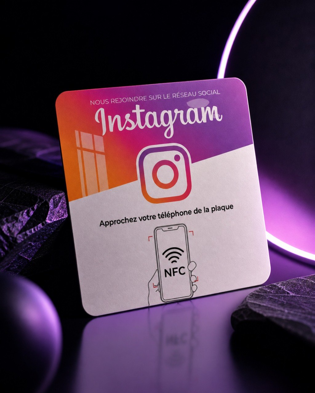 Plaque NFC Instagram