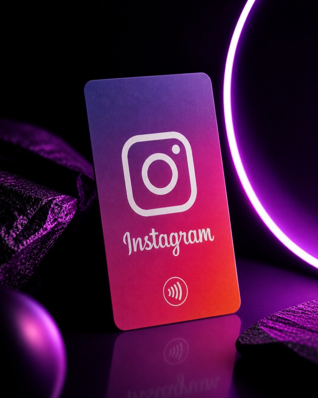 Carte NFC Instagram