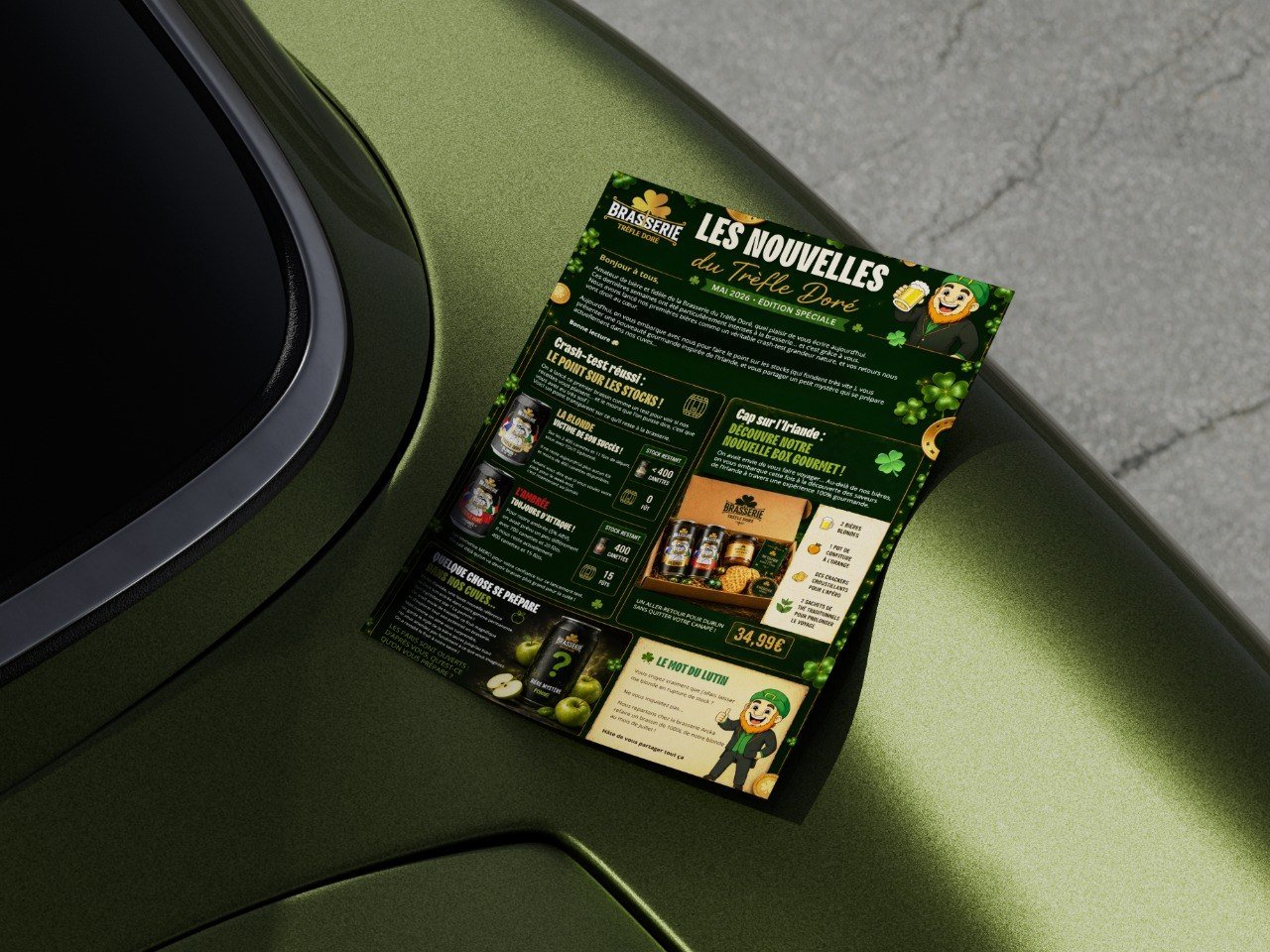 Flyer A4 Brasserie du Trèfle Doré