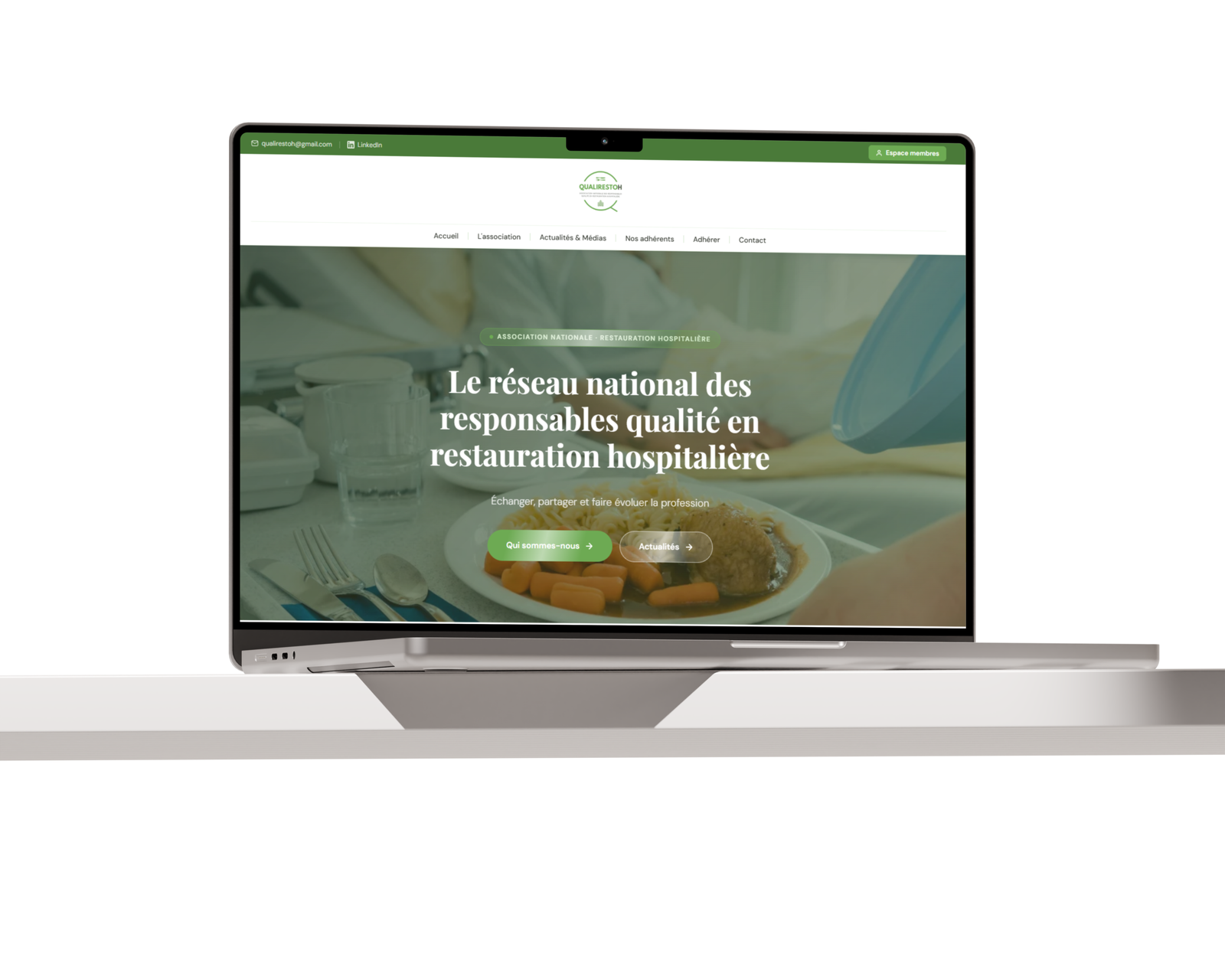 Création du site internet QualirestOH avec espace membre privé